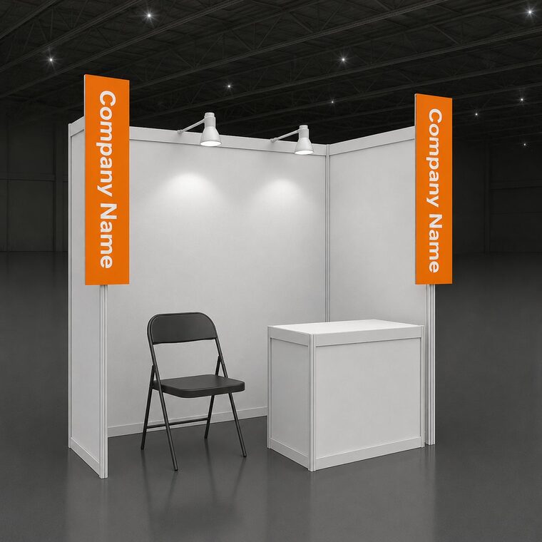 參展攤位現場布置示意